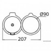 Glas-/Tassen-/Dosenhalter Swing-Out 1/2 Plätze - N°3 - comptoirnautique.com