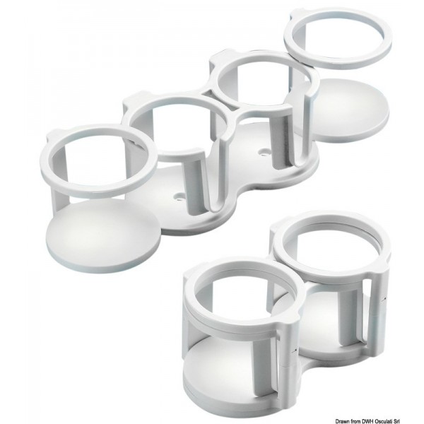 Soporte para vasos/tazas/latas 2/4 abatible - N°1 - comptoirnautique.com