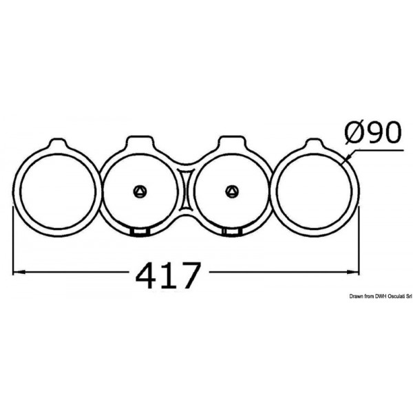 Suporte giratório para 2/4 copos/copos/latas - N°2 - comptoirnautique.com 