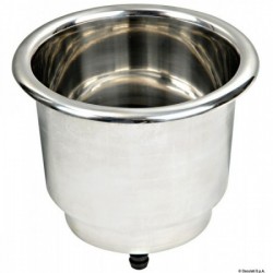 Porta-in vetro inox con...