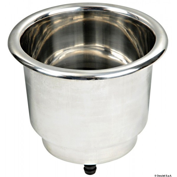 Porta-in vetro inox con drenaggio  - N°1 - comptoirnautique.com
