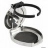 -portabicchieri/lattine pieghevole in acciaio inox lucidato107x91x14mm 