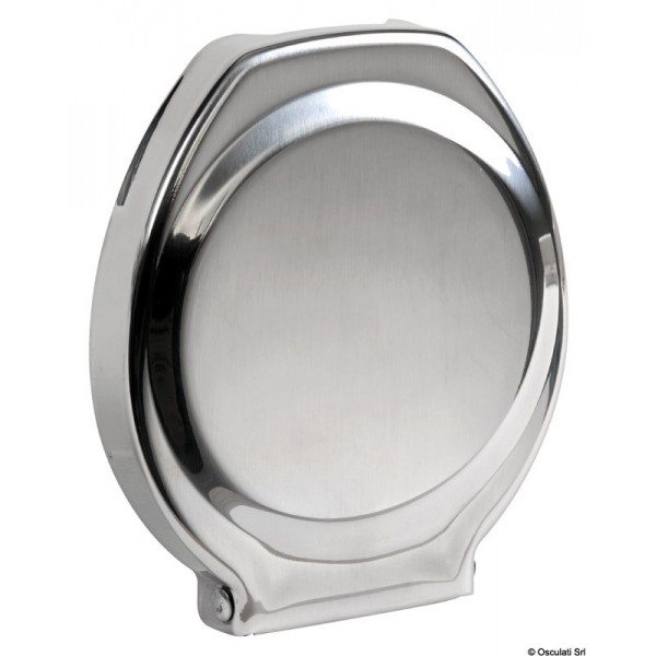 Polished stainless steel folding glass/can holder107x91x14mm - N°2 - comptoirnautique.com 