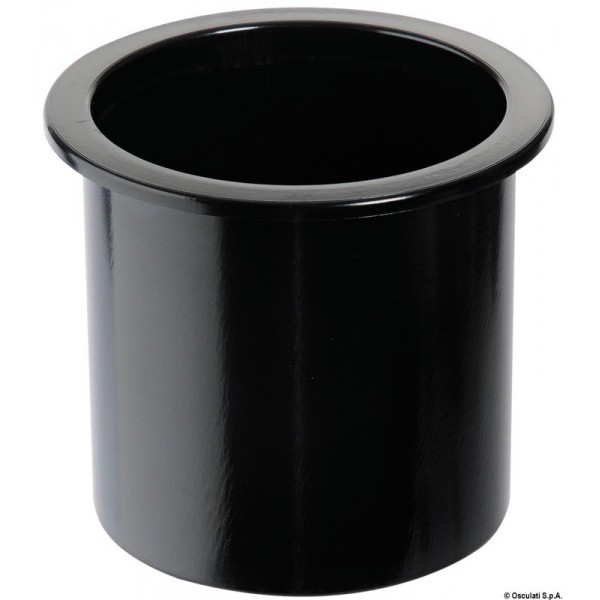 Porte-verres à encastrer ABS noir  - N°1 - comptoirnautique.com