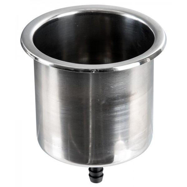 Porta-in acciaio inox Delux Slim con drenaggio  - N°1 - comptoirnautique.com
