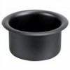 Glass and can holder, stainless steel, black - N°1 - comptoirnautique.com 