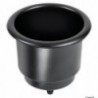 Porta-acciaio inox Delux nero con foro di drenaggio 
