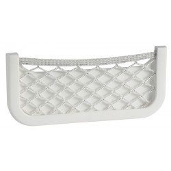 White mesh object holder...