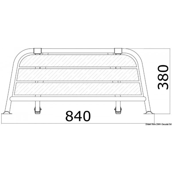 Hinterer Laufsteg 840 mm - N°2 - comptoirnautique.com