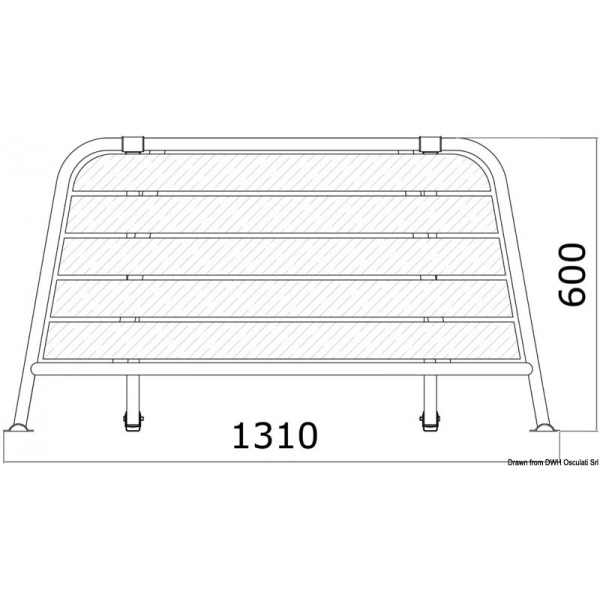 Hinterer Laufsteg 1310 mm - N°3 - comptoirnautique.com