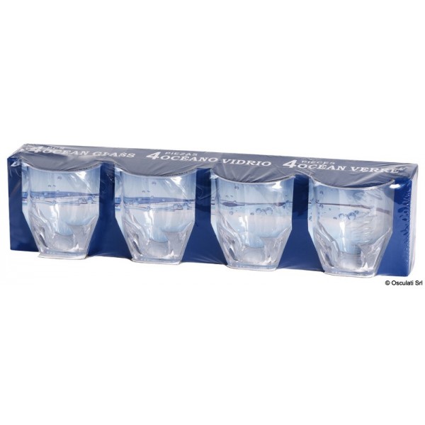 Set di 4 bicchieri da acqua Ancor Line 360 ml - N°2 - comptoirnautique.com