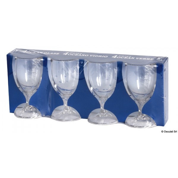 Set 4 x verres vin Ancor Line 200 ml  - N°2 - comptoirnautique.com