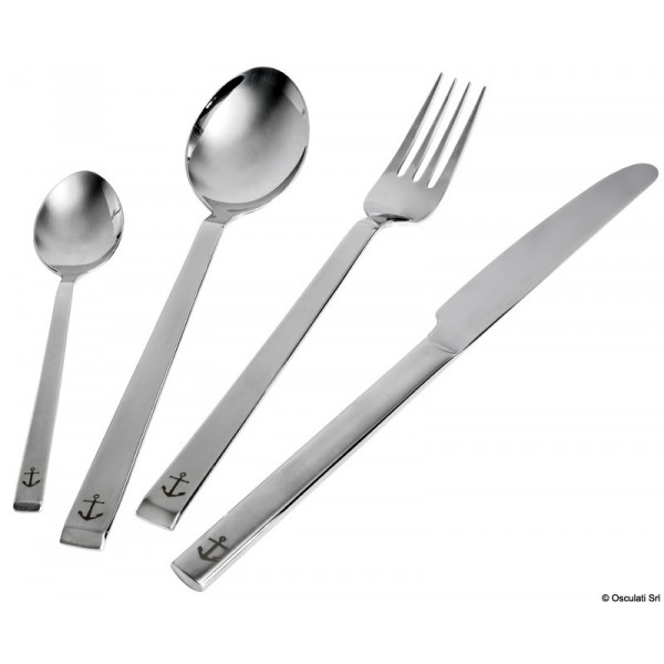 Set 24 pcs stainless steel cutlery Ancor Line - N°1 - comptoirnautique.com 