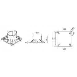 Base de asiento fija