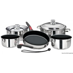 Stackable saucepans with...