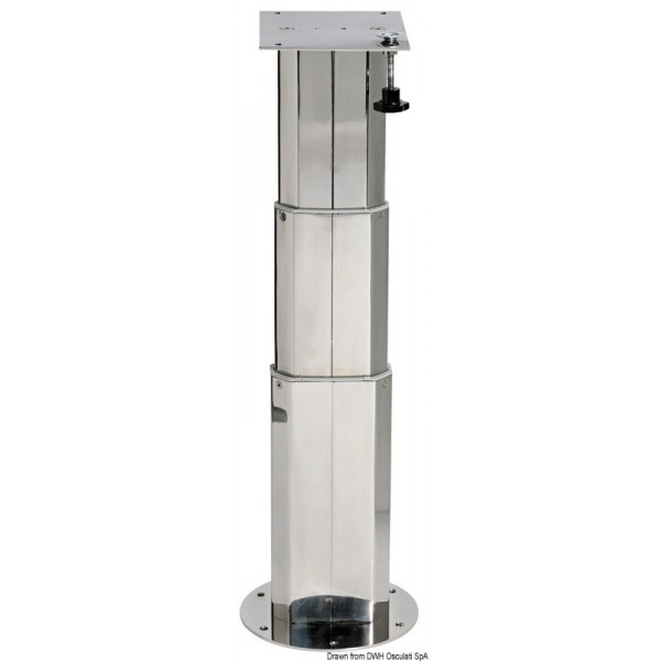 Teleskopisches Tischbein Edelstahl f. Tisch - N°1 - comptoirnautique.com