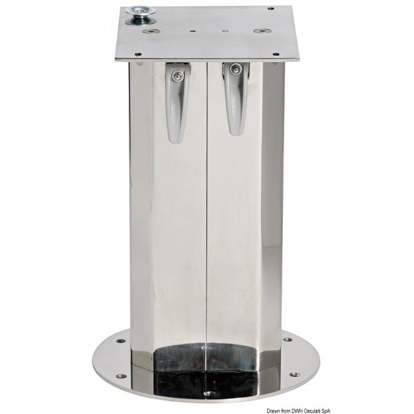 Teleskopisches Tischbein Edelstahl f. Tisch - N°2 - comptoirnautique.com