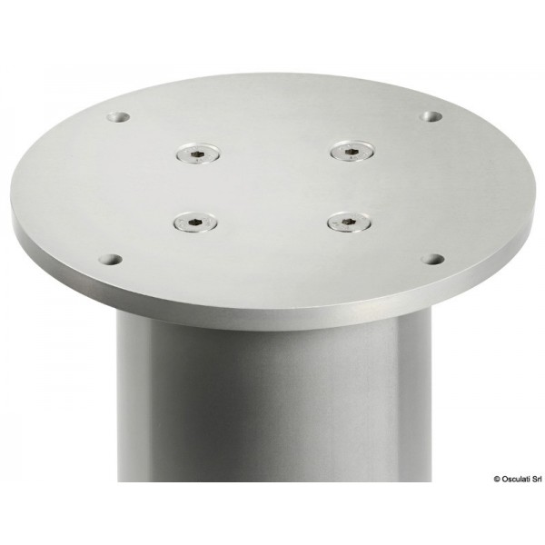Pied table rond aluminium anodisé 3 stades 12V  - N°3 - comptoirnautique.com 
