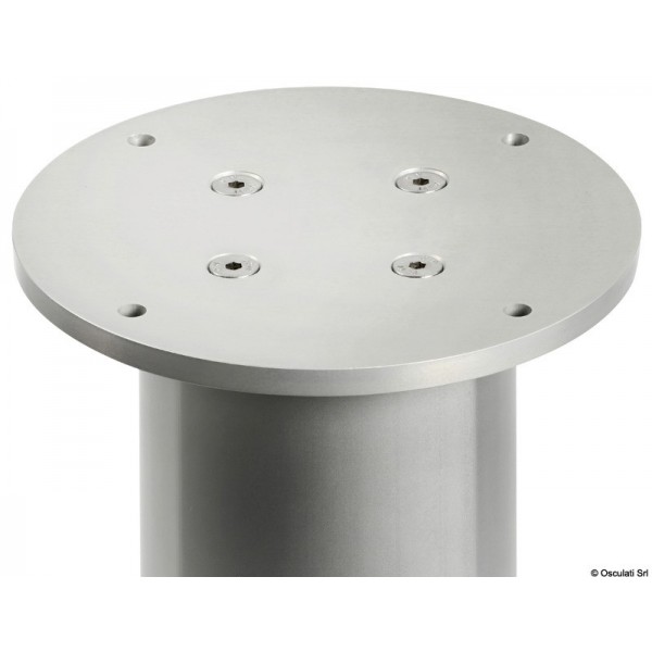 Pied table rond aluminium anodisé 3 stades 12V  - N°3 - comptoirnautique.com