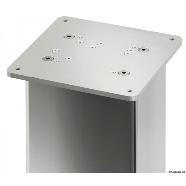 Pied table rectang. aluminium anodisé 3 stades 12V  - N°3 - comptoirnautique.com 