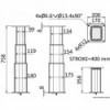 Pied table rectang. aluminium anodisé 3 stades 12V  - N°4 - comptoirnautique.com 