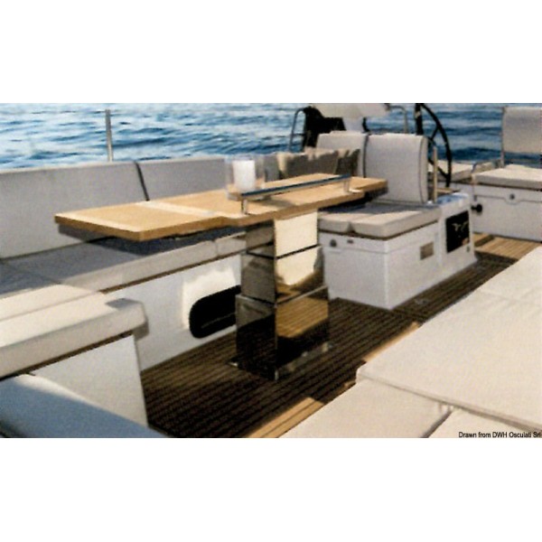 Pied table électrique SQUARE 2/3 stades 12V 15mm/s  - N°4 - comptoirnautique.com