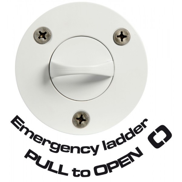 3-step fire escape ladder front screws - N°1 - comptoirnautique.com