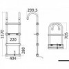 Scala telescopica Eco, estesa 1170 mm -, ripiegata 705 mm - N°2 - comptoirnautique.com