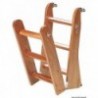 Escalera de caoba de 4 peldaños