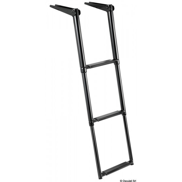 AISI316 3-step telescopic ladder for gangways - N°2 - comptoirnautique.com