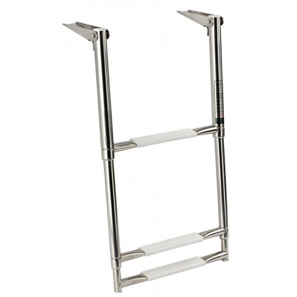 Breite Teleskopleiter AISI316 3 Stufen - N°1 - comptoirnautique.com