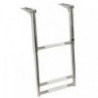 Wide AISI316 3-step telescopic ladder
