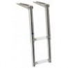 AISI316 2-step narrow telescopic ladder