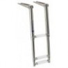 AISI316 3-step narrow telescopic ladder