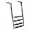 Scala telescopica larga AISI316 nero 4 gradini - N°1 - comptoirnautique.com