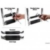 Scala telescopica larga AISI316 nero 4 gradini - N°4 - comptoirnautique.com