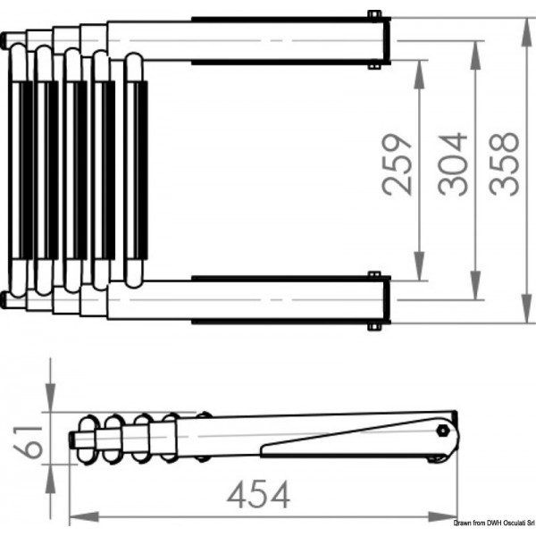 Scala telescopica BIG per passerella a 5 gradini - N°4 - comptoirnautique.com