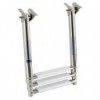 Echelle télescop. sous plateforme AISI316 3 marche - N°2 - comptoirnautique.com