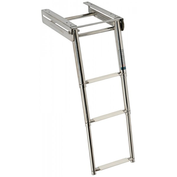 Scala telescopica a 3 gradini in AISI316 - N°1 - comptoirnautique.com