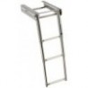 Standard AISI316 3-step telescopic retractable ladder