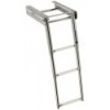 Standard AISI316 3-step telescopic retractable ladder - N°1 - comptoirnautique.com