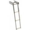 Scala telescopica stretta a 3 gradini