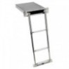 Standard AISI316 3-step retractable ladder