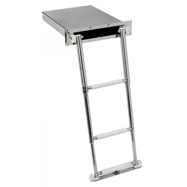 Escada retrátil standard AISI316 de 4 degraus - N°1 - comptoirnautique.com