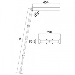 Scala retrattile standard a...