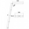 Einziehbare Leiter Standard AISI316 4 Stufen - N°2 - comptoirnautique.com