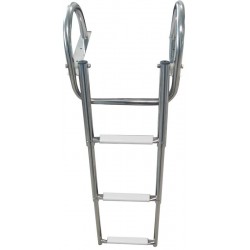 Scala telescopica bianca a...