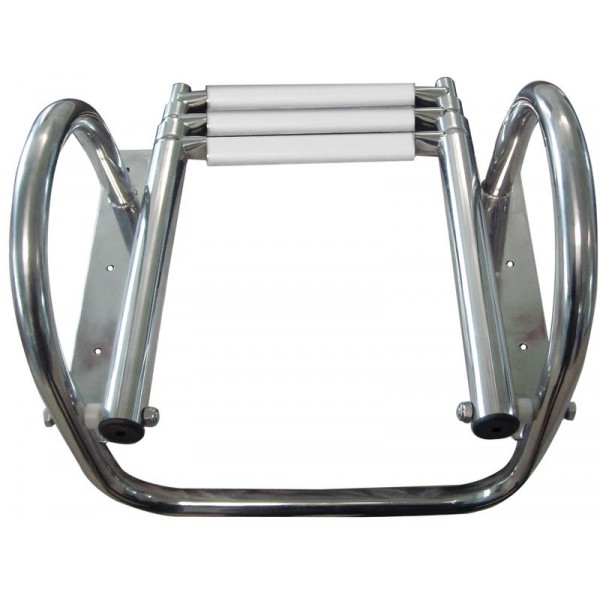 Echelle télescopique 4 marches (blanc) - N°3 - comptoirnautique.com