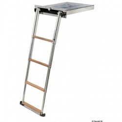 Teakholz-Klappleiter Top...