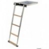 Scaletta Top Line a 4 gradini retrattile in teak
